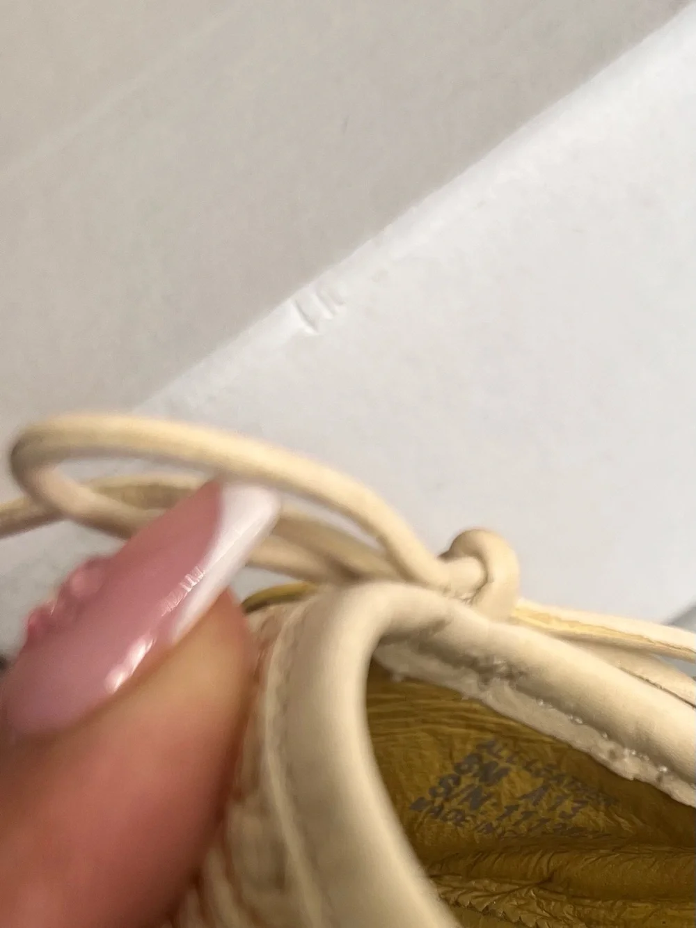 Tory Burch Cream Embroidered Ballet Flat with Logo Medallion